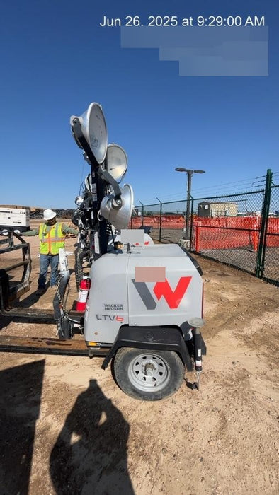 2019 Wacker Neuson LTV6L-MH Wacker Neuson LTV6L Mobile Light Tower w/Fuel Level Sensor Installed