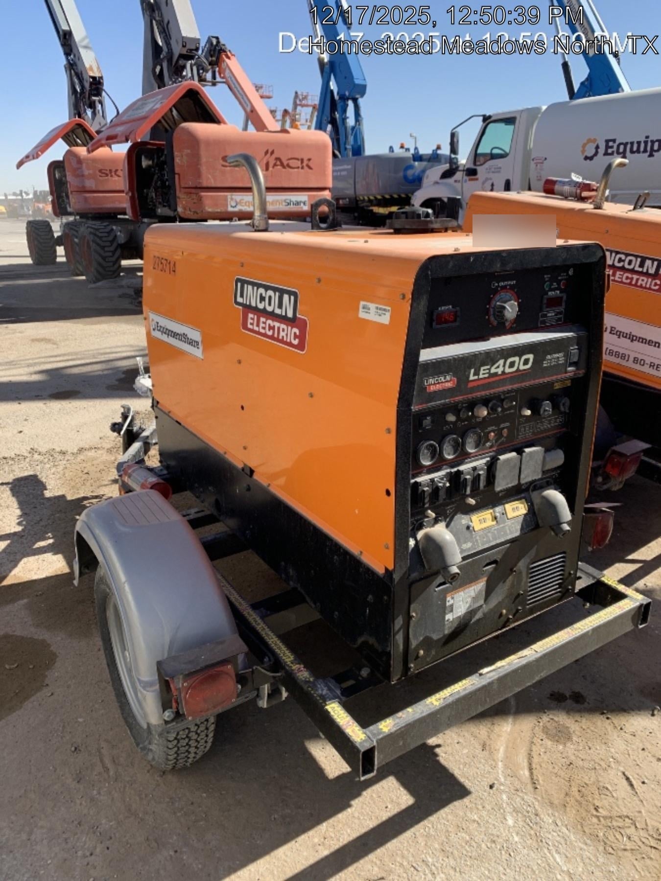 2022 Lincoln Electric LE400 Kubota V1505, Trlr, Cable Rack, Light Kit, ES Decals, T3