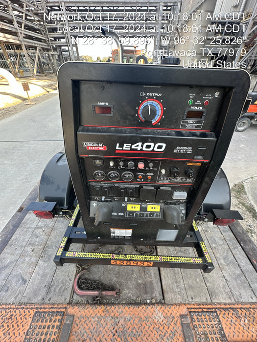 2024 Lincoln Electric LE400 Kubota V1505, Trlr, Cable Rack, Light Kit, ES Decals, T3