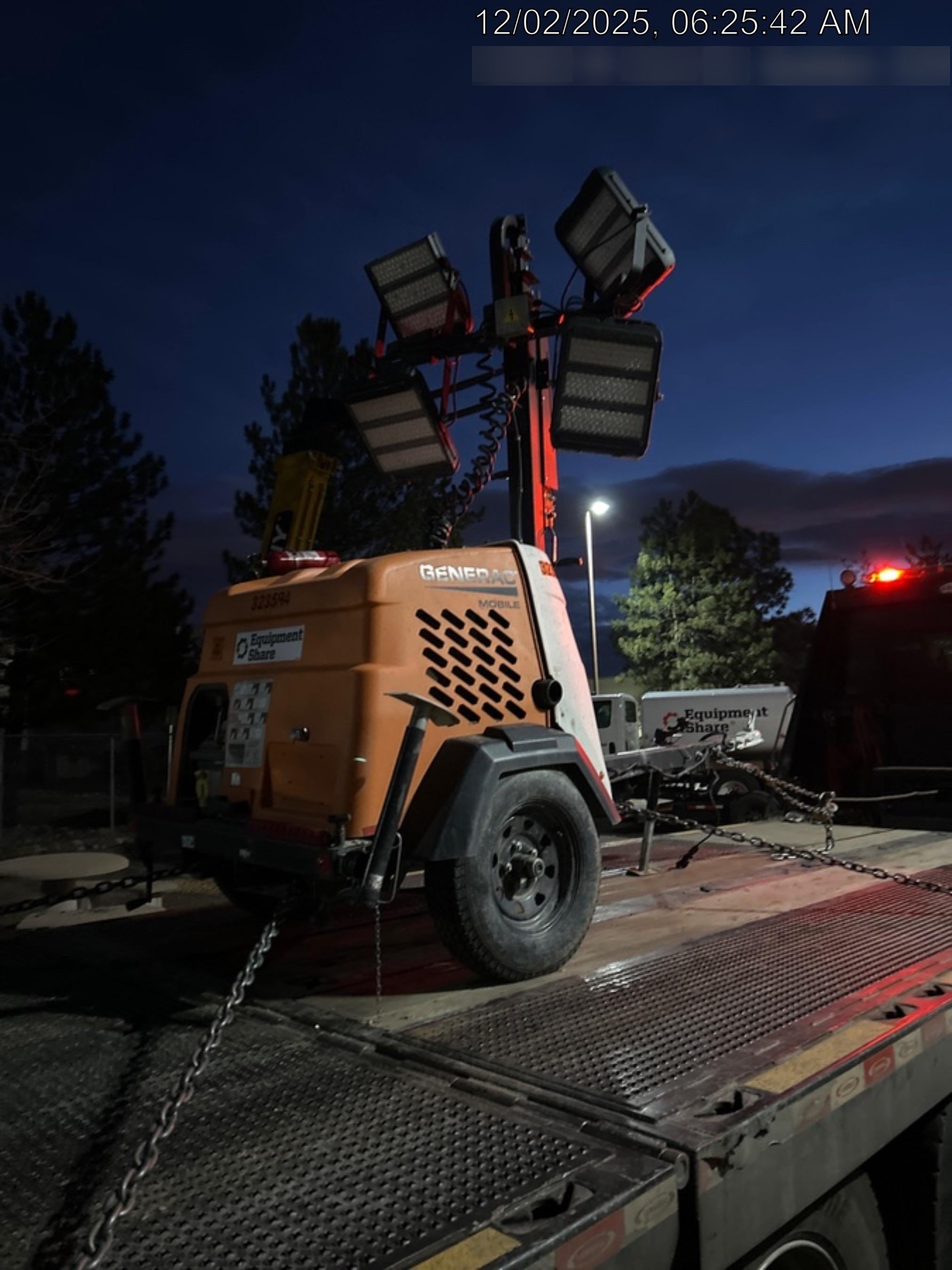 2023 Generac MLT2 Diesel, Flex Switch 120V Input, Powerzone Controller, (4) 320W LED Lights, 4kW Generator, 39.9 Gal Fuel Tank, 2" Ball, T3