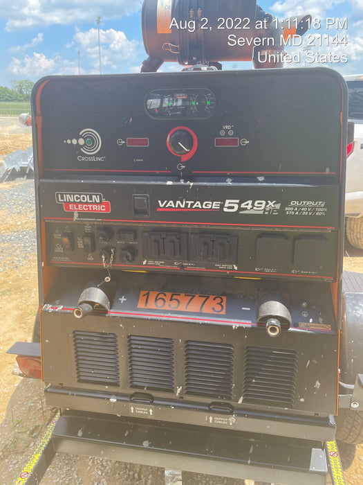 2021 Lincoln Electric Vantage 549X Ready Pak 3, ORANGE (includes trailer, cable rack, fender light kit)