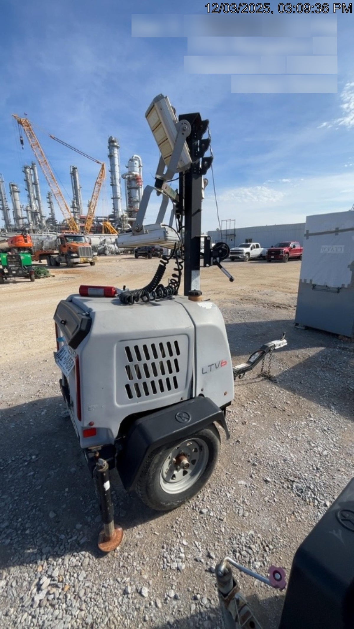 2019 Wacker Neuson LTV6K-LED LTV6K Light Tower, LED 300W, Telematics EQ SH Kubota