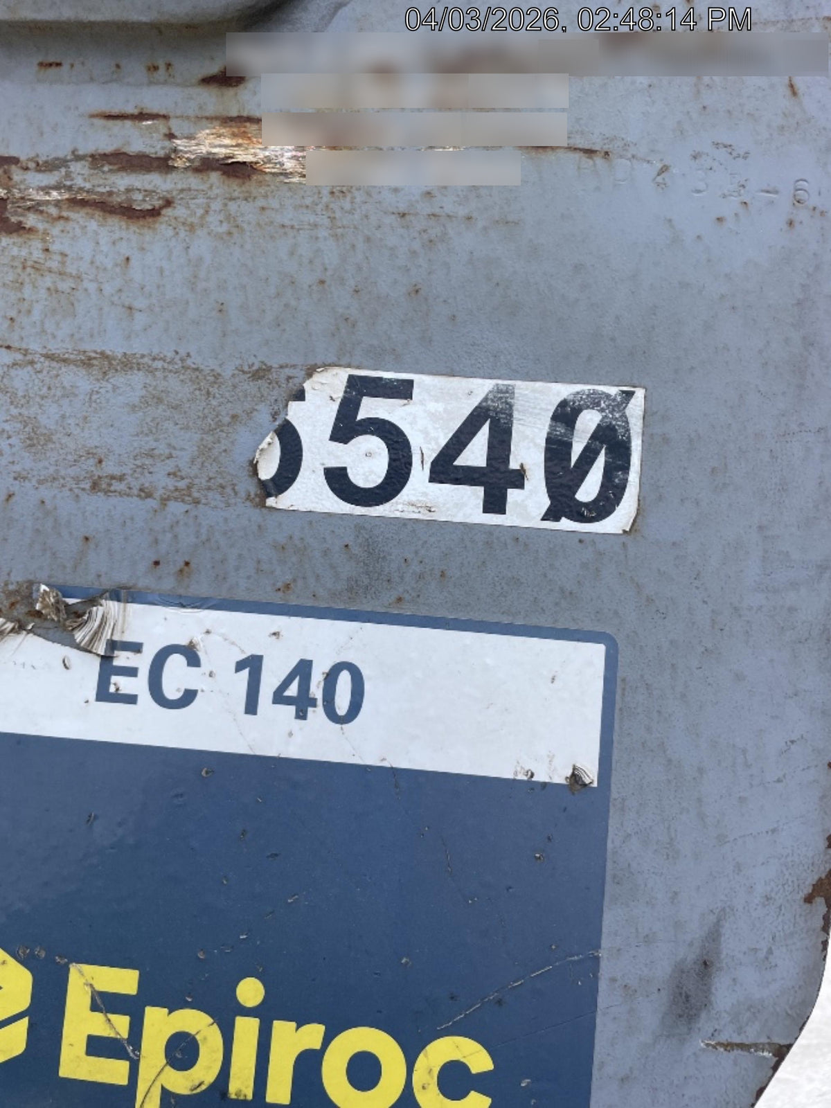 2022 EPIROC EC140T