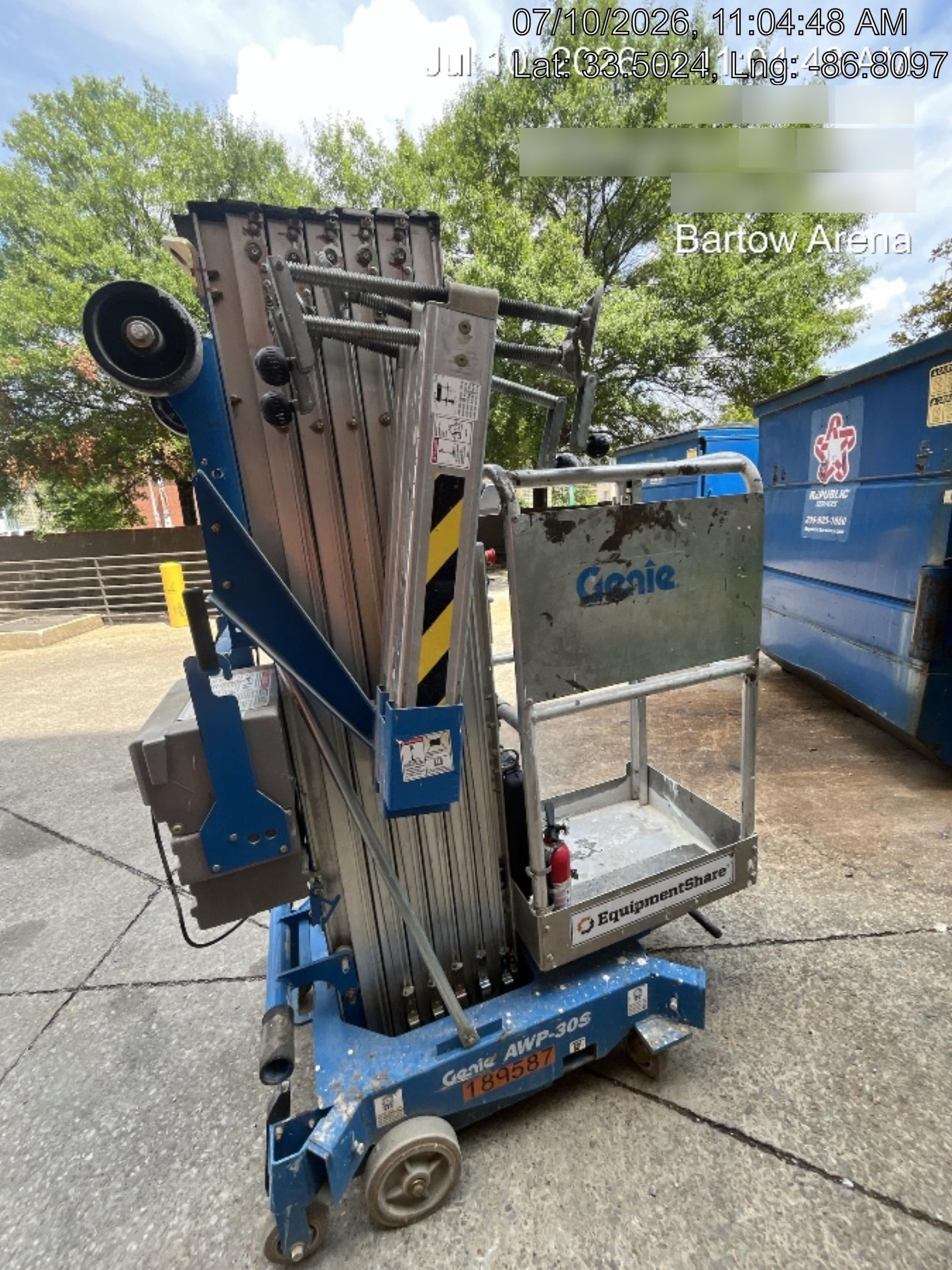 2021 GENIE AWP-30S DC