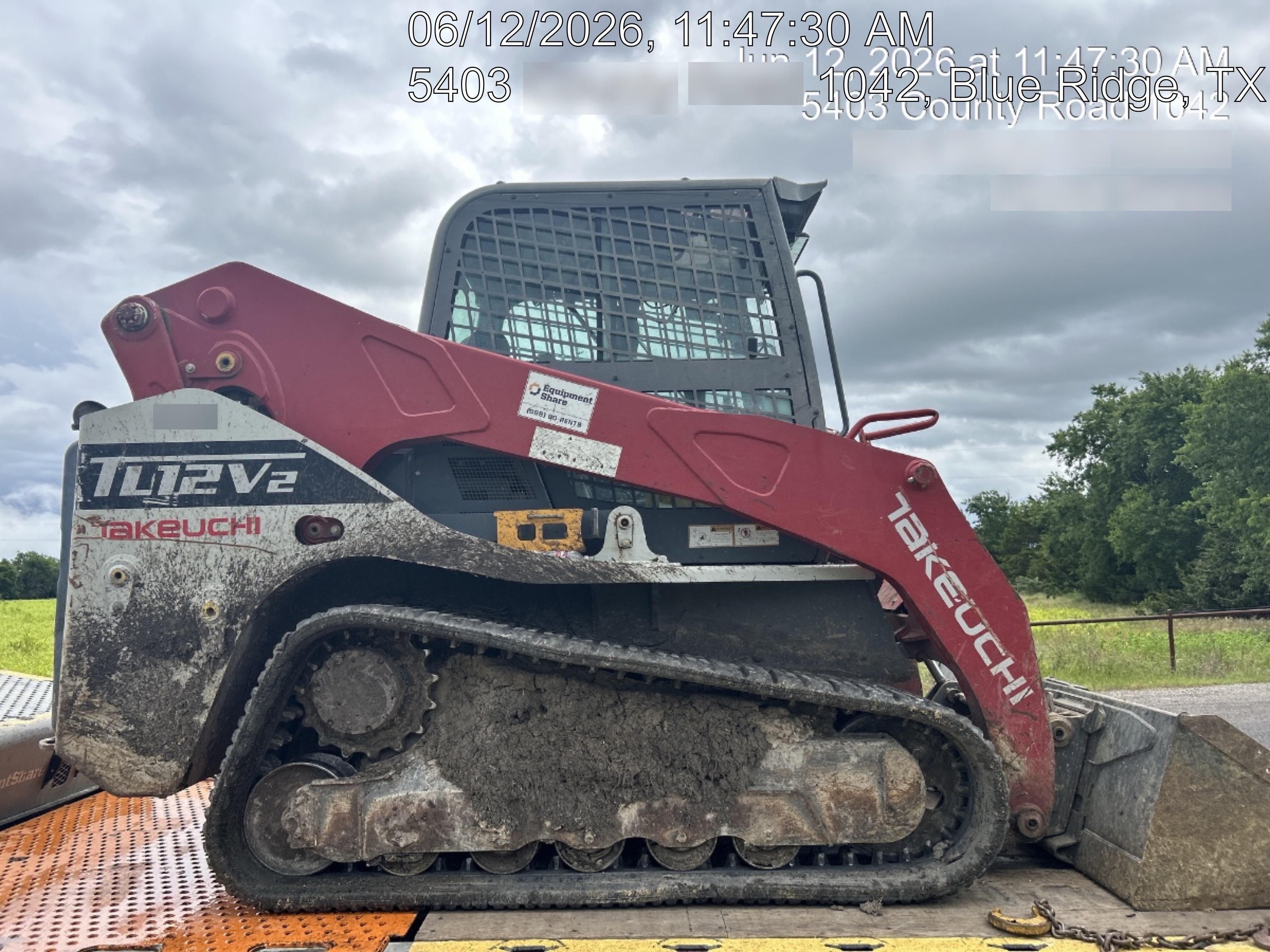 2019 Takeuchi TL12V2 Cab/Heat/Air w/Auxiliary Hydraulics, 2 Speed, Hydraulic QC