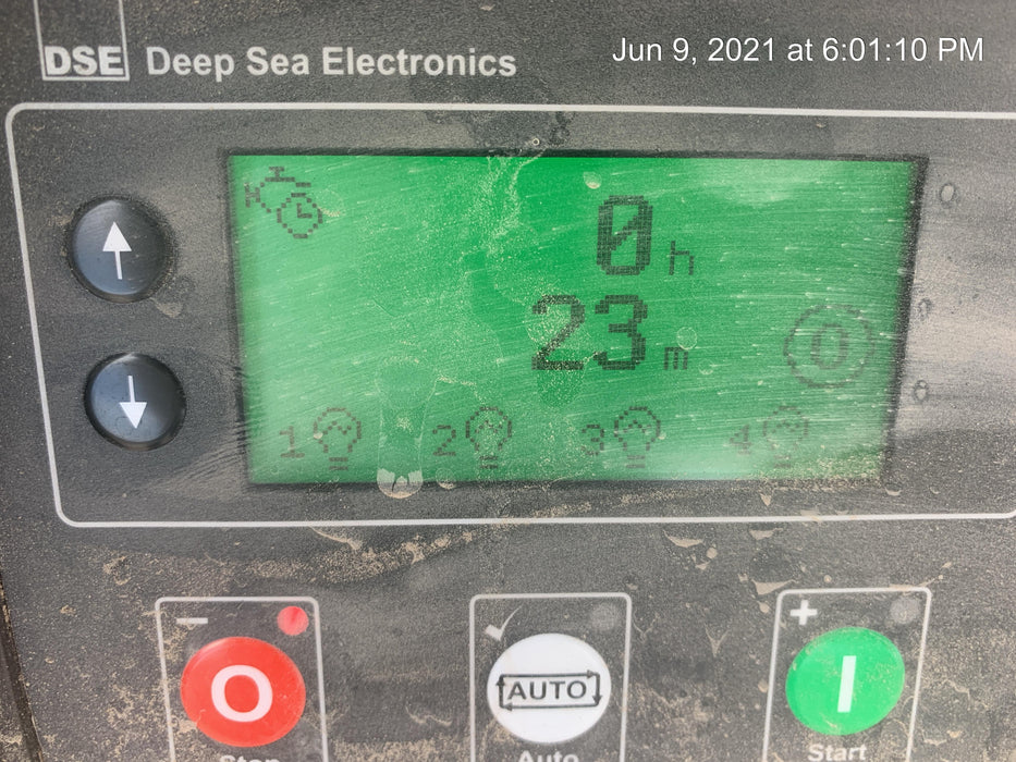 2021 Allmand NLV3GR (4) LED Light Fixture 350W, 23' Vertical Mast, 3kW Prime, Towable, Deep Sea L401, Leveling Jacks, Yanmar T4F 5.8hp