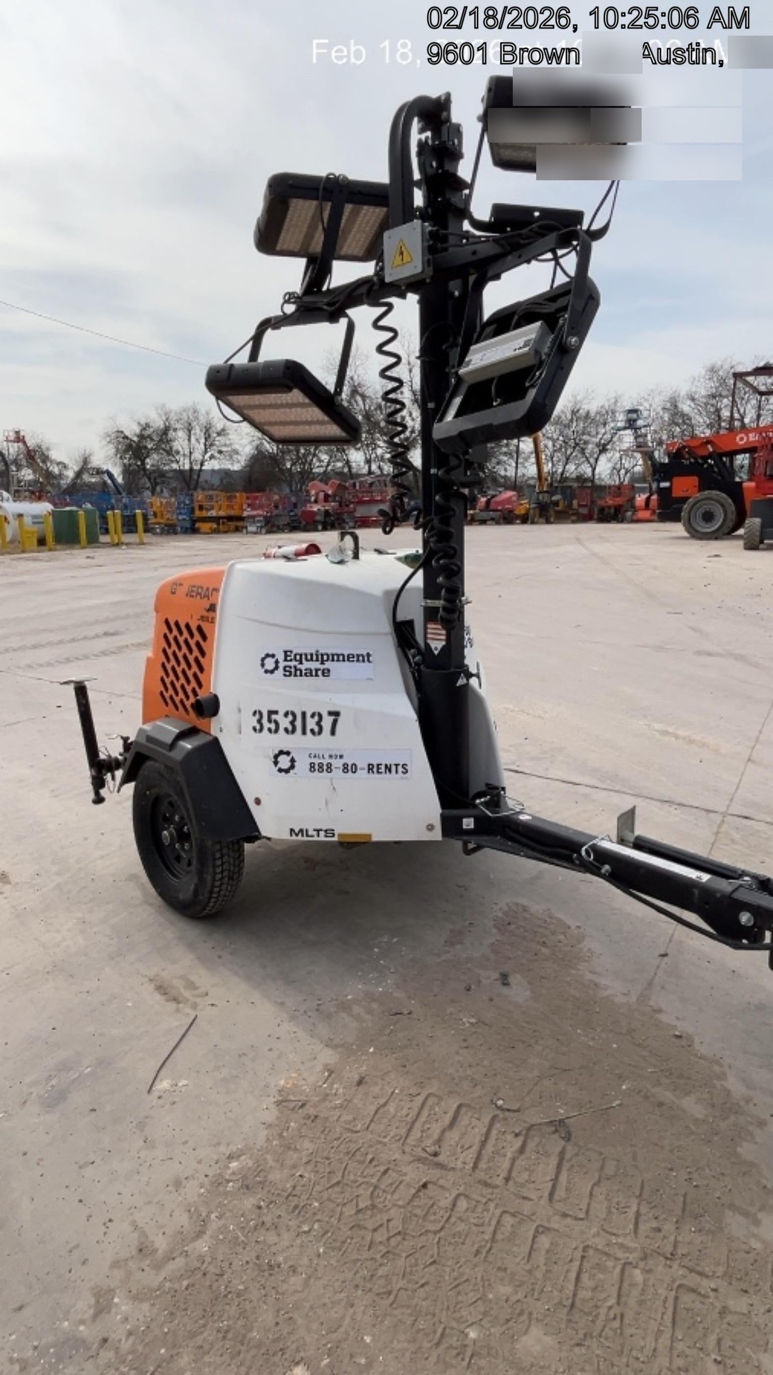 2023 Generac MLT2 Diesel, Flex Switch 120V Input, Powerzone Controller, (4) 320W LED Lights, 4kW Generator, 39.9 Gal Fuel Tank, 2" Ball, T3