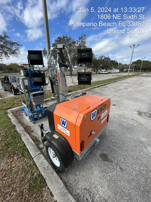 2023 Wanco WLTT-4MM4K Diesel, Deep Sea Controller, Shore Power Plug, Auto Start, (4) 350W LED Floodlights, 4kW Generator, 60 Gal Fuel Tank, 2" Ball, T3
