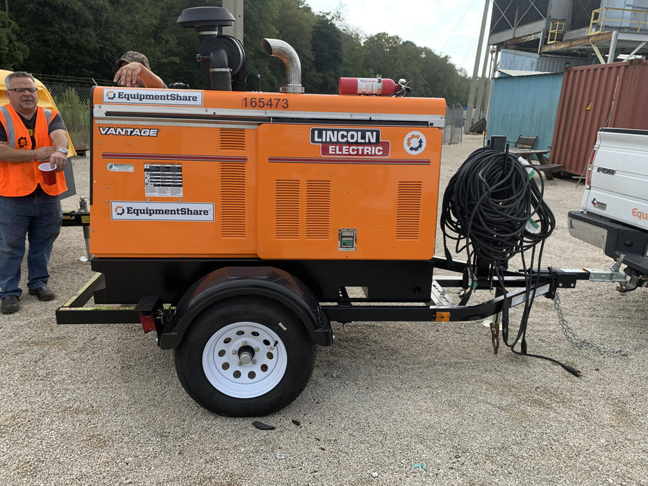 2021 Lincoln Electric Vantage 549X Ready Pak 3, ORANGE (includes trailer, cable rack, fender light kit)