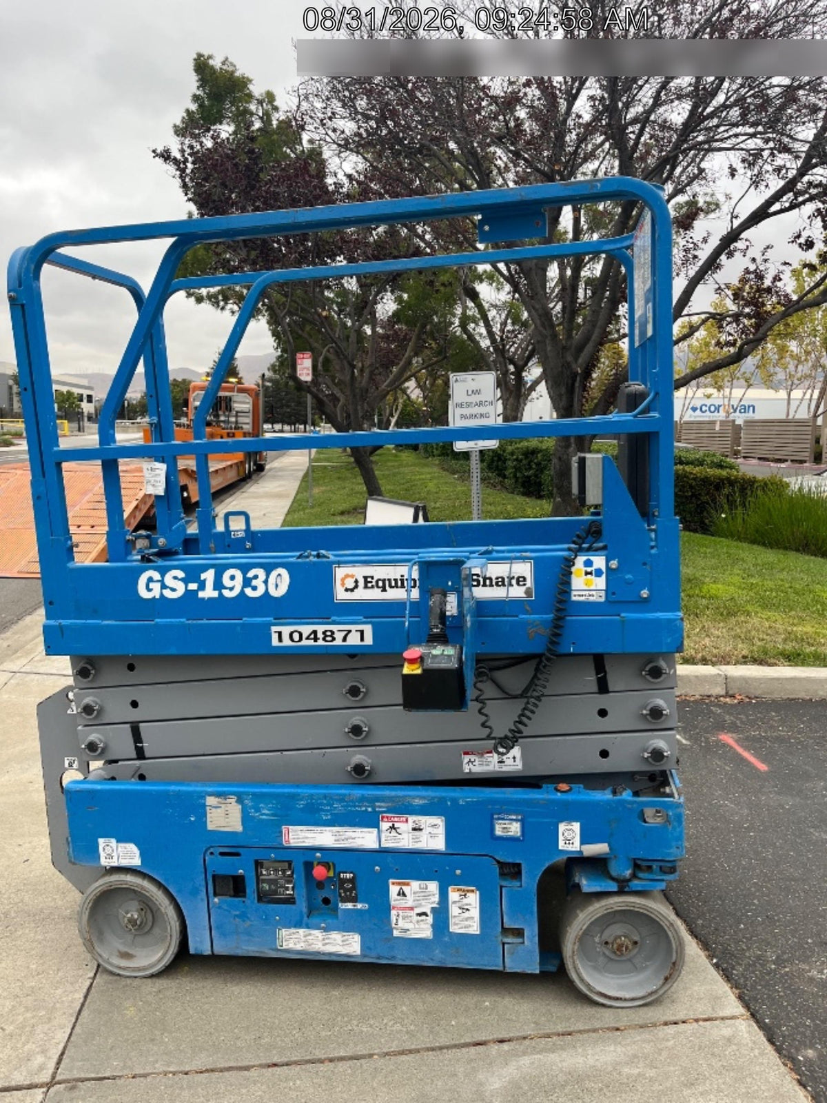 2020 Genie GS-1930 Standard Machine, 800W Inverter