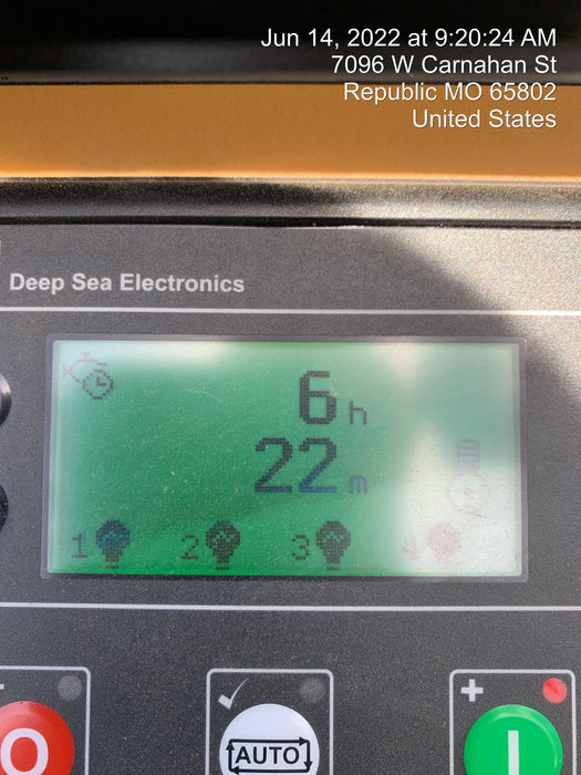 2022 Allmand NLV3GR (4) LED Light Fixture 350W, 23' Vertical Mast, 3kW Prime, Towable, Deep Sea L401, Leveling Jacks, Yanmar T4F 5.8hp