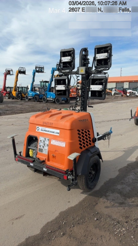 2024 Generac MLT2 Diesel, Flex Switch 120V Input, Powerzone Controller, 
(4) 320W LED Lights, 4kW Generator, 39.9 Gal Fuel Tank, 2" Ball, T3