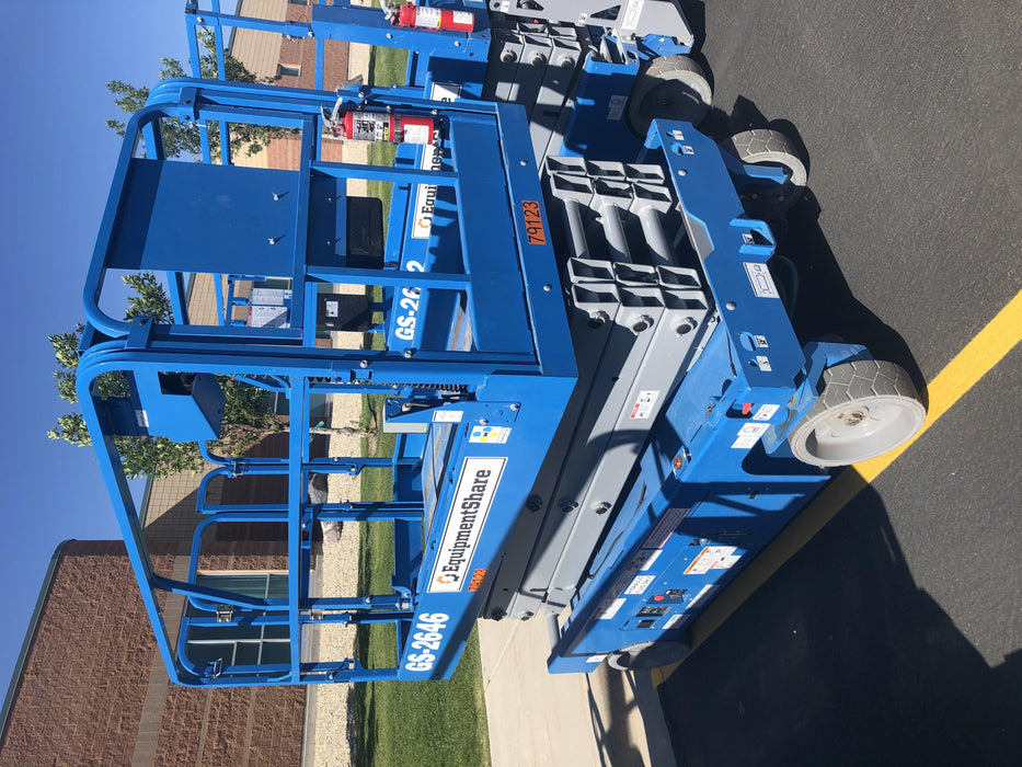 2019 Genie GS-2646 folding rails with full height swing gate