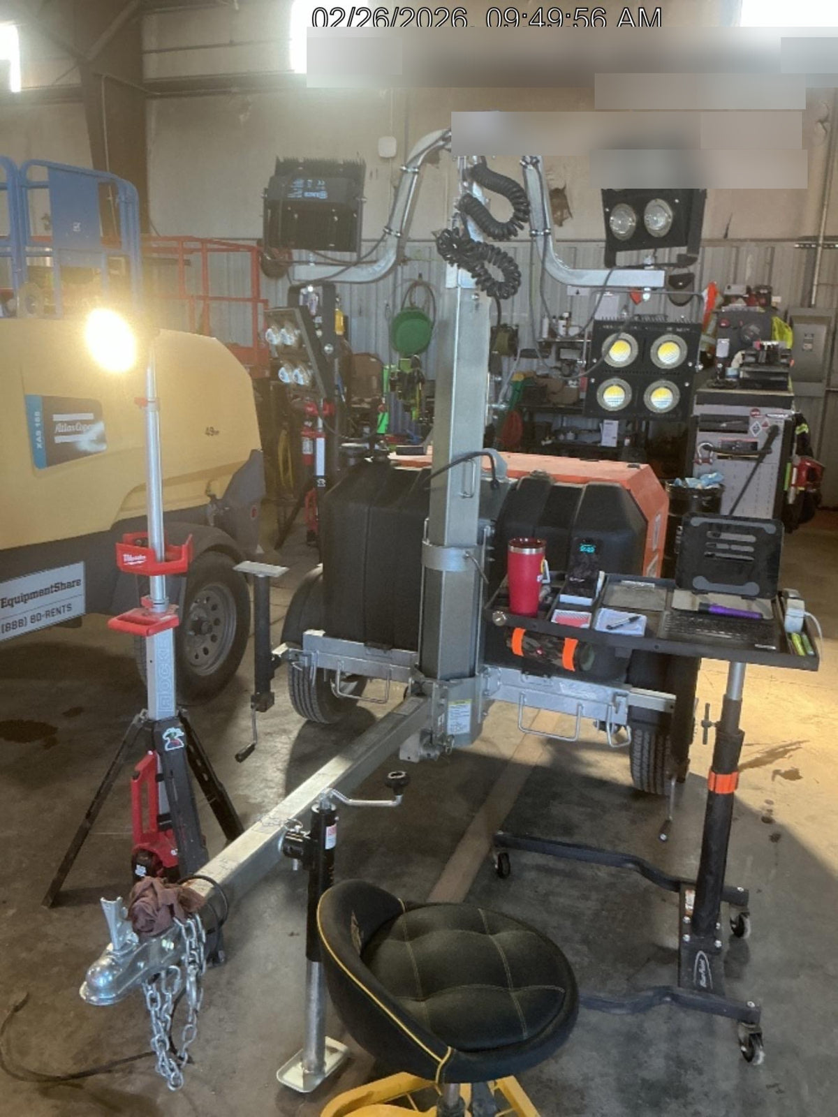 2024 Wanco WLTT-4MM4K Diesel, Deep Sea Controller, Shore Power Plug, Auto Start, (4) 350W LED Floodlights, 4kW Generator, 60 Gal Fuel Tank, 2" Ball, T3