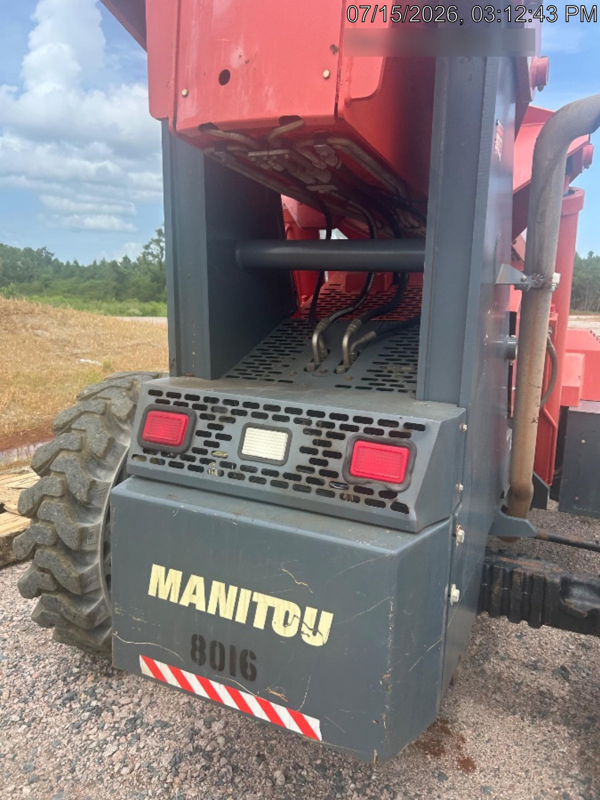 2018 Manitou MTA10055 Manitou MTA 10055 w/Cab/Heat/AC, Work Lights/Strobe, Aux Hyd, Solid Tires, Lift Hook, 66" Carriage, 60" Forks