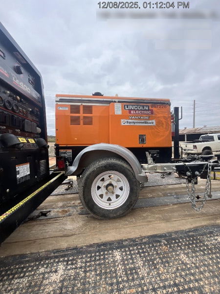 2021 Lincoln Electric Vantage 322 Vantage 322 Ready Pak 3 w/ Decals, ORANGE (includes trailer, cable rack, fender light kit) NO Telematics