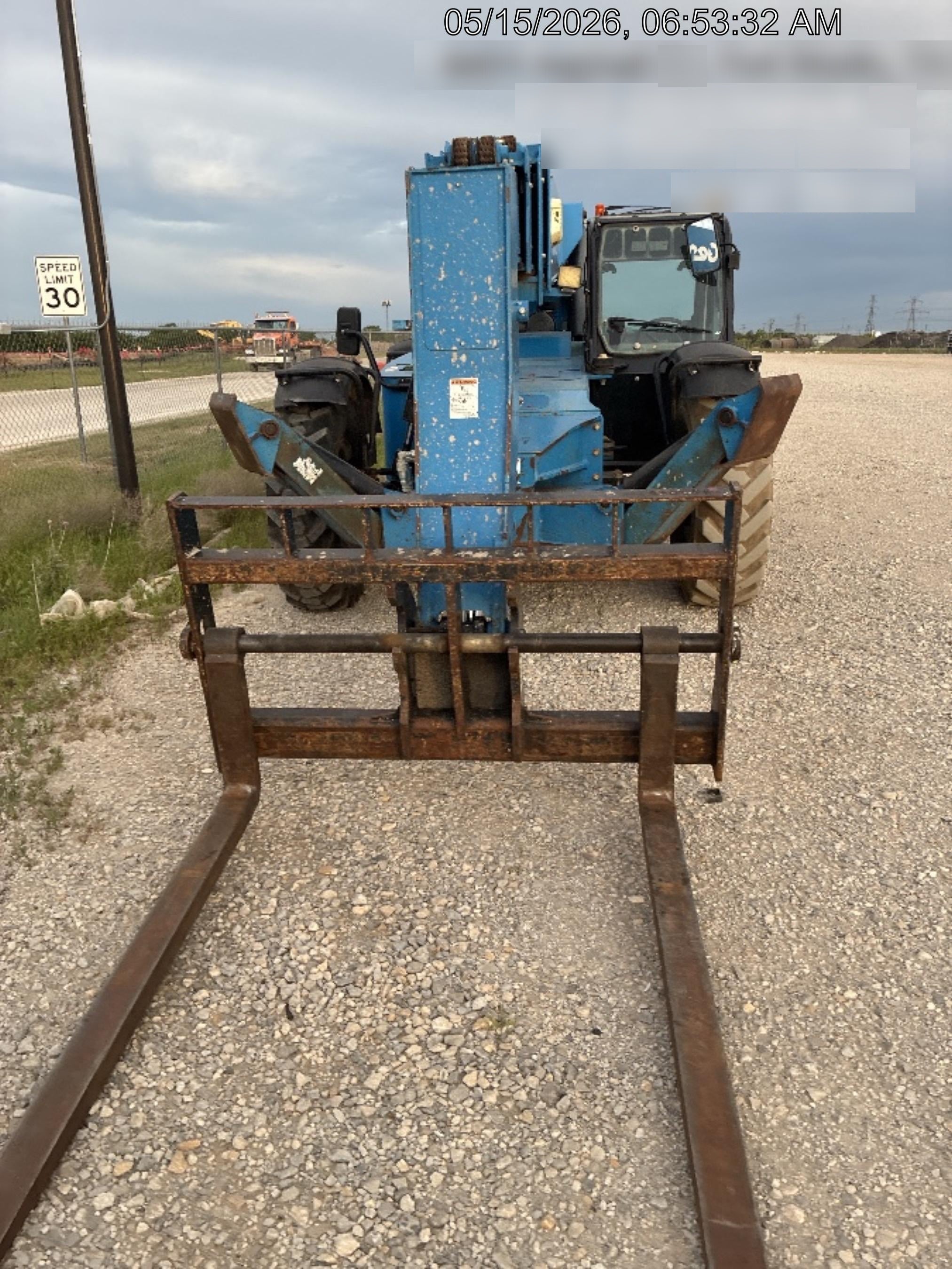 2018 Genie GTH-1056 Genie GTH-1056 w/CAB, Solid Tires, Work Lights, 60" carriage/forks, cab mesh, beacon