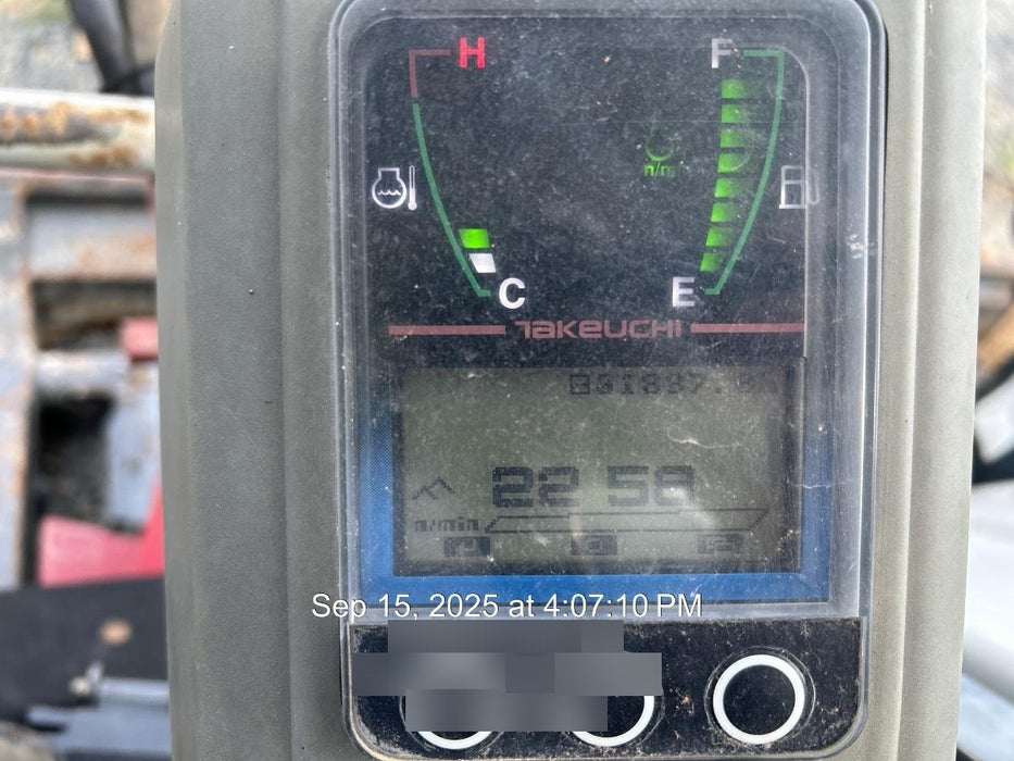2020 TAKEUCHI TB250-2