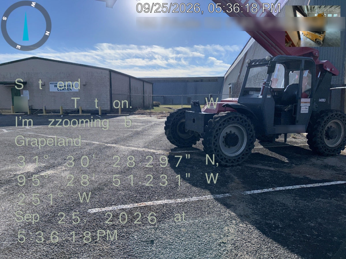 2019 Manitou MTA8044 MTA 8044 - 74 HP T4, Canopy, Worklights/Strobe, Beacon, 66" Carriage, 48" Forks, Solid Tires, Lift Hook, Aux Hydraulics