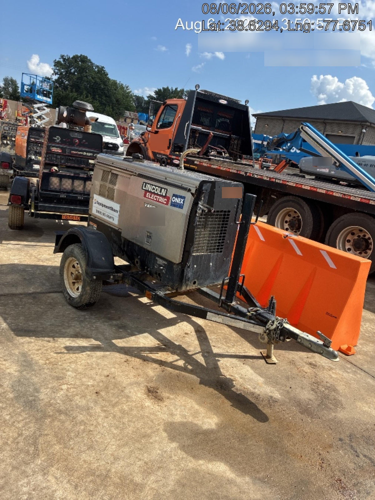 2019 Lincoln Electric Vantage 322 Lincoln Vantage 322 Welder w/Trailer, Light Kit, Cable Rack
