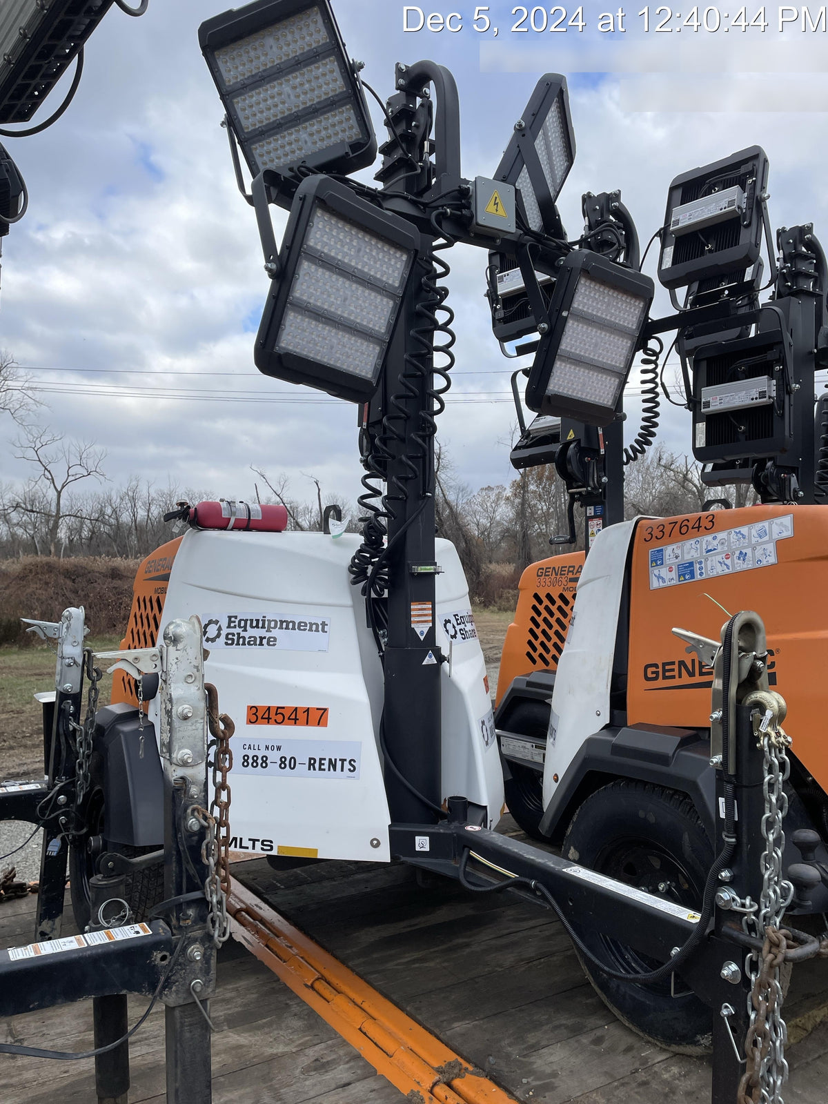 2023 Generac MLT2 Diesel, Flex Switch 120V Input, Powerzone Controller, (4) 320W LED Lights, 4kW Generator, 39.9 Gal Fuel Tank, 2" Ball, T3