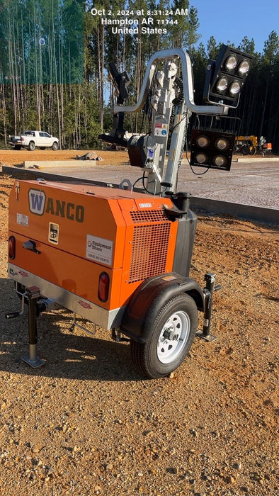 2024 Wanco WLTT-4MM4K Diesel, Deep Sea Controller, Shore Power Plug, Auto Start, (4) 350W LED Floodlights, 4kW Generator, 60 Gal Fuel Tank, 2" Ball, T3