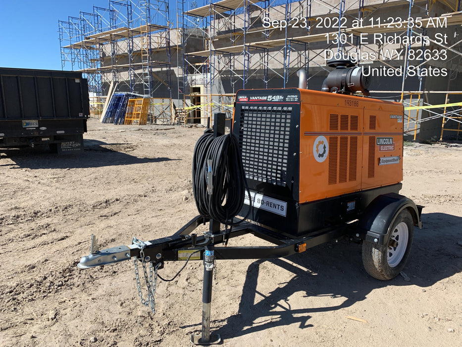 2021 Lincoln Electric Vantage 549X Ready Pak 3, ORANGE (includes trailer, cable rack, fender light kit)