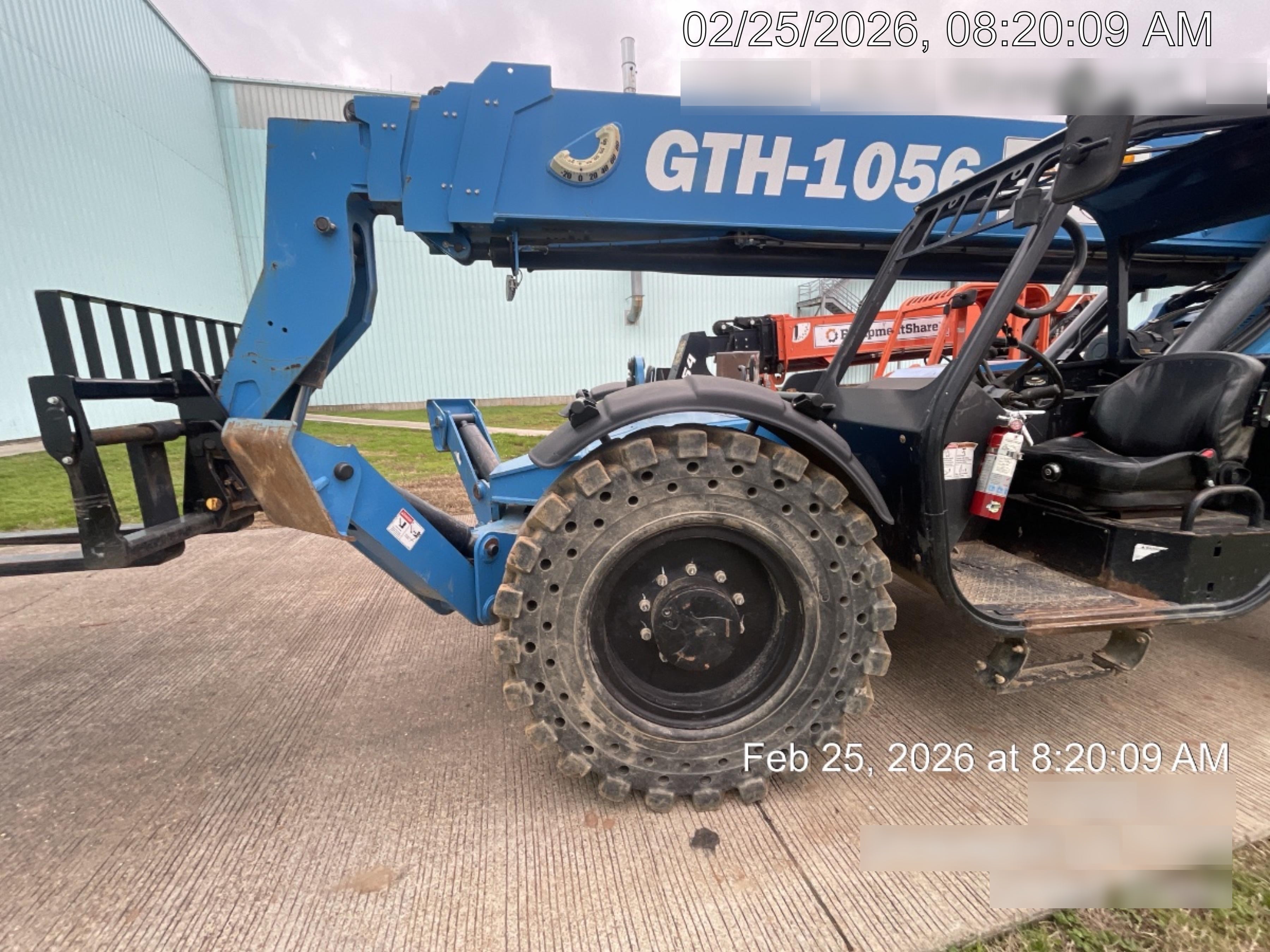 2019 Genie GTH-1056 Canopy, Solid RT Tires, LED Work Lights, Beacon 60" QA Carriage, 60" Forks