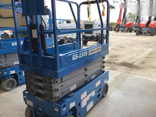 2019 Genie GS-1930 Fixed Rails with Chain Entry