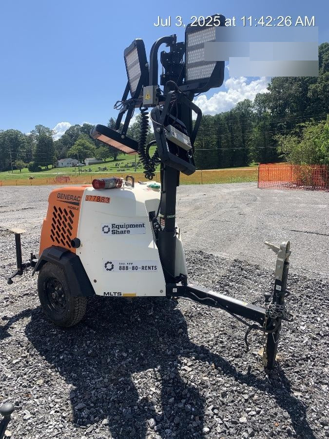 2023 Generac MLT2 Diesel, Flex Switch 120V Input, Powerzone Controller, 
(4) 320W LED Lights, 4kW Generator, 39.9 Gal Fuel Tank, 2" Ball, T3