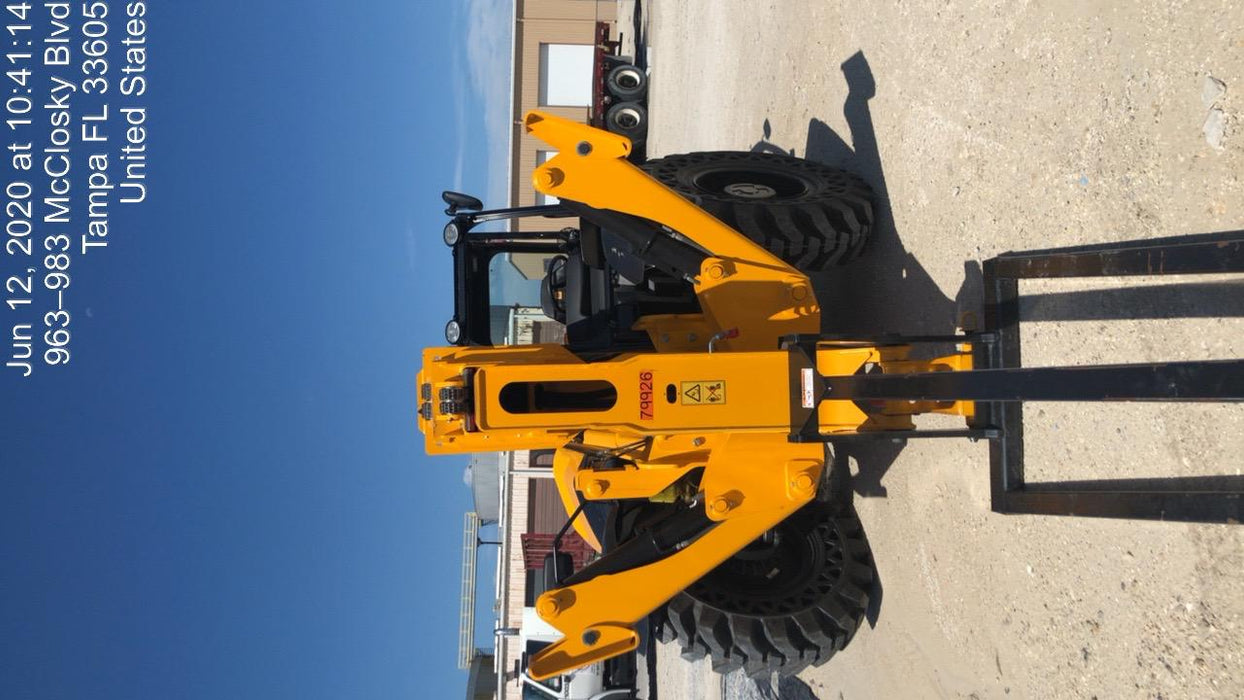 2020 JCB 510-56 Canopy, Solid Tires, Work Lights, Beacon, Aux Hydraulics, Back up Alarm, Lifting Eye, ES Decals