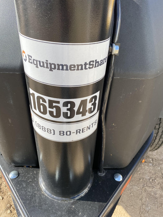 2021 Allmand NLV3GR (4) LED Light Fixture 350W, 23' Vertical Mast, 3kW Prime, Towable, Deep Sea L401, Leveling Jacks, Yanmar T4F 5.8hp