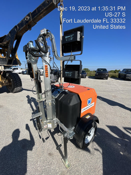 2023 Wanco WLTT-4MM4K Diesel, Deep Sea Controller, Shore Power Plug, Auto Start, (4) 350W LED Floodlights, 4kW Generator, 60 Gal Fuel Tank, 2" Ball, T3