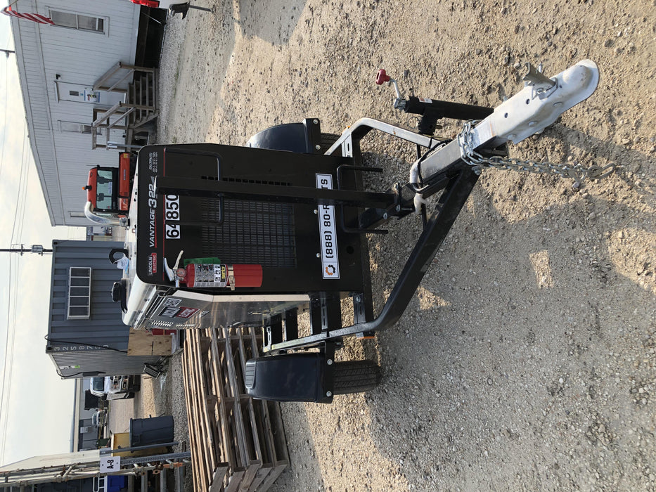 2020 Lincoln Electric Vantage 322 Welder Ready-Pak 3, w/ GPS & Decals (includes trailer, cable rack, fender light kit)
