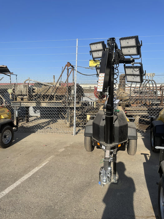 2022 Allmand NLV3GR (4) LED Light Fixture 350W, 23' Vertical Mast, 3kW Prime, Towable, ES Decals, T3