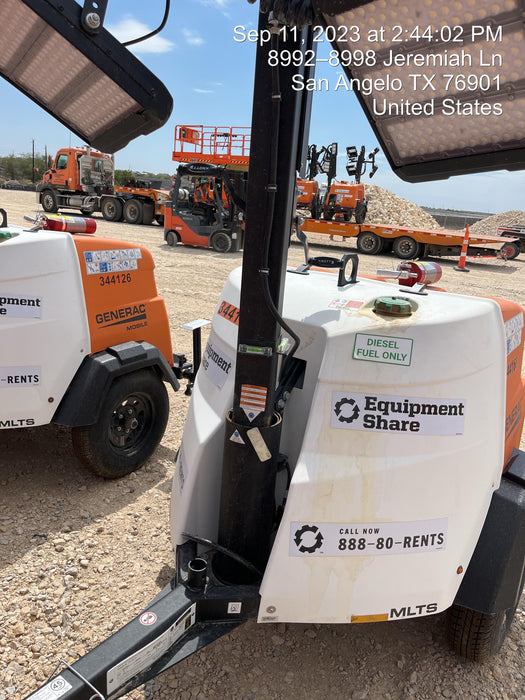 2023 Generac MLT2 Diesel, Flex Switch 120V Input, Powerzone Controller, (4) 320W LED Lights, 4kW Generator, 39.9 Gal Fuel Tank, 2" Ball, T3