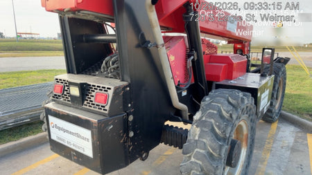 2019 Manitou MTA10055 Cab/Heat/Air, 120 HP, Solid Tires, Work Lights, Lift Hook, Auxiliary Hydraulics w/66" Carriage and 60" Forks