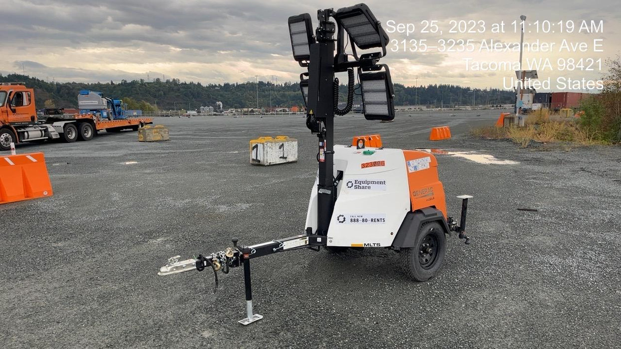 2023 Generac MLT2 Diesel, Flex Switch 120V Input, Powerzone Controller, (4) 320W LED Lights, 4kW Generator, 39.9 Gal Fuel Tank, 2" Ball, T3