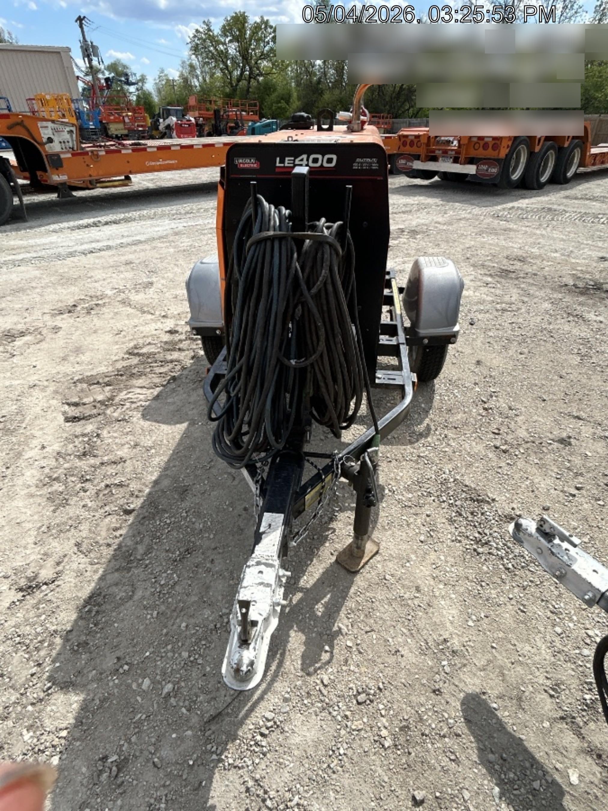 2022 Lincoln Electric LE400 Kubota V1505, Trlr, Cable Rack, Light Kit, ES Decals, T3