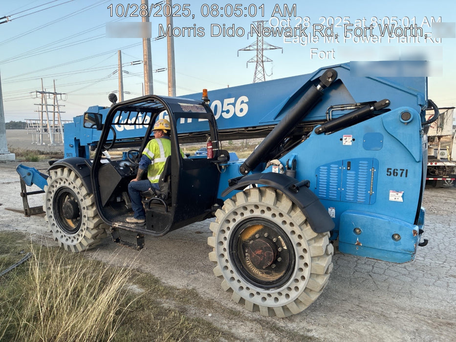 2017 Genie GTH-1056 Genie GTH1056, Solid Tires, 60" carriage, Open ROPS