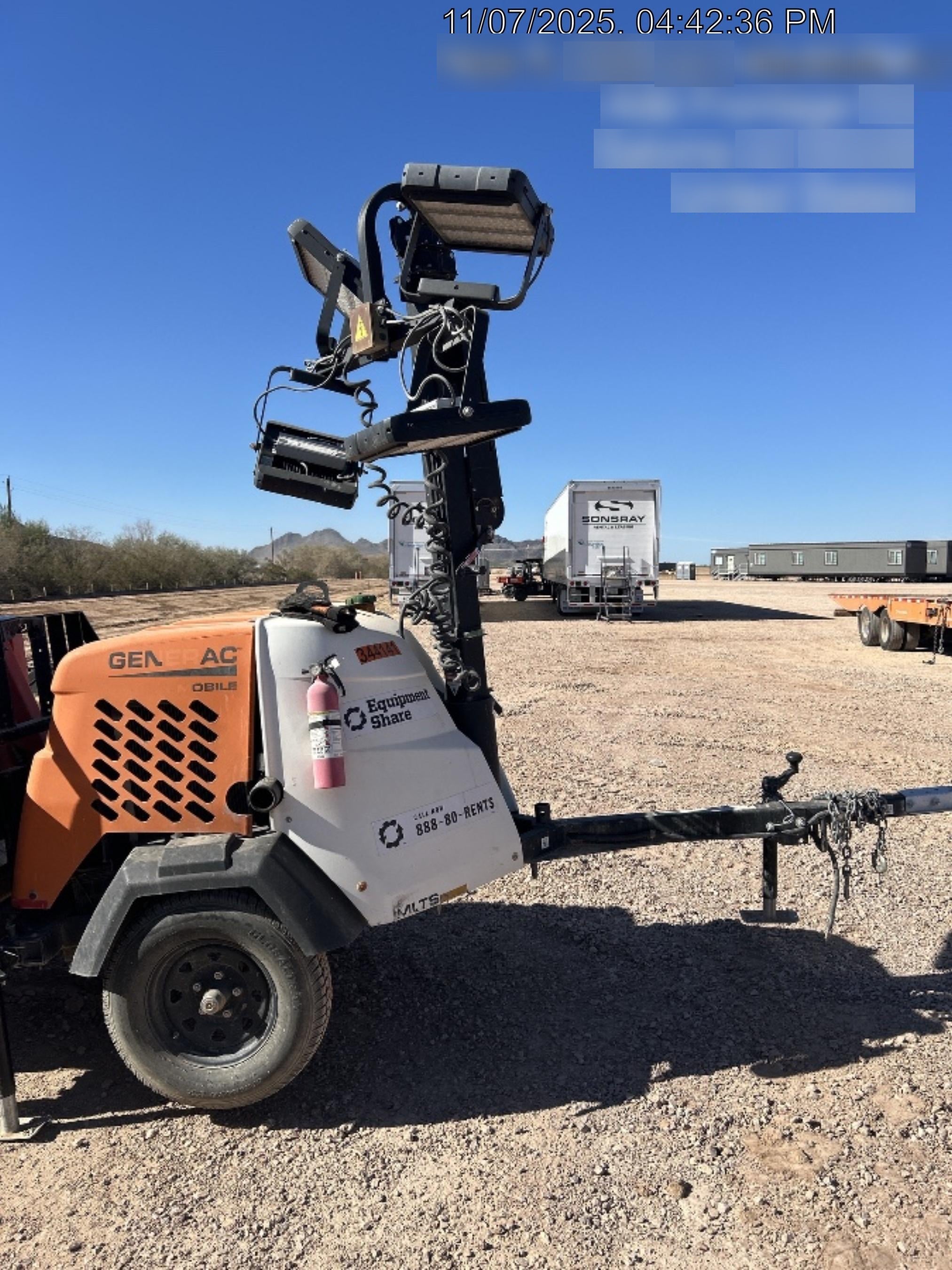 2023 Generac MLT2 Diesel, Flex Switch 120V Input, Powerzone Controller, (4) 320W LED Lights, 4kW Generator, 39.9 Gal Fuel Tank, 2" Ball, T3
