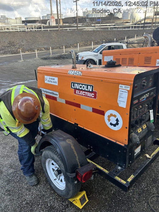 2022 Lincoln Electric LE400 Kubota V1505, Trlr, Cable Rack, Light Kit, ES Decals, T3