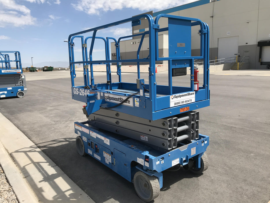 2019 Genie GS-2646 folding rails with full height swing gate