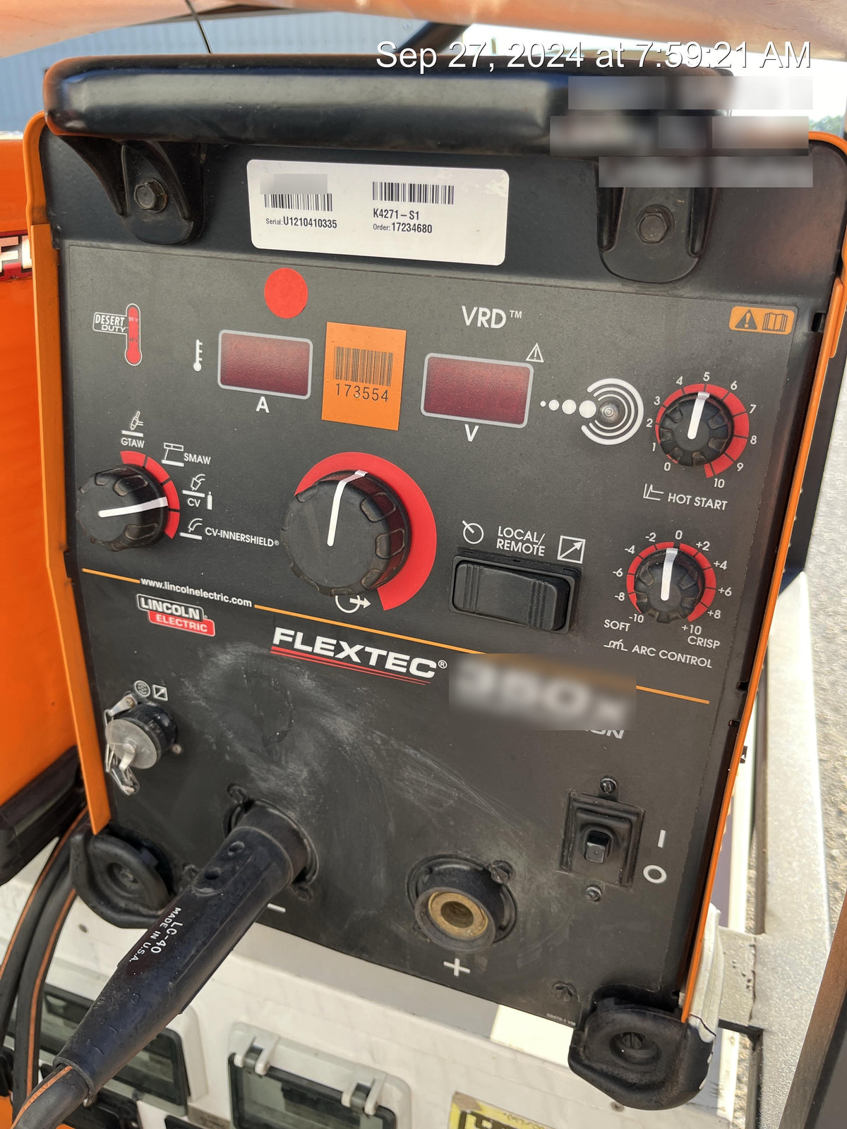 2021 LINCOLN ELECTRIC FLEXTEC 350X