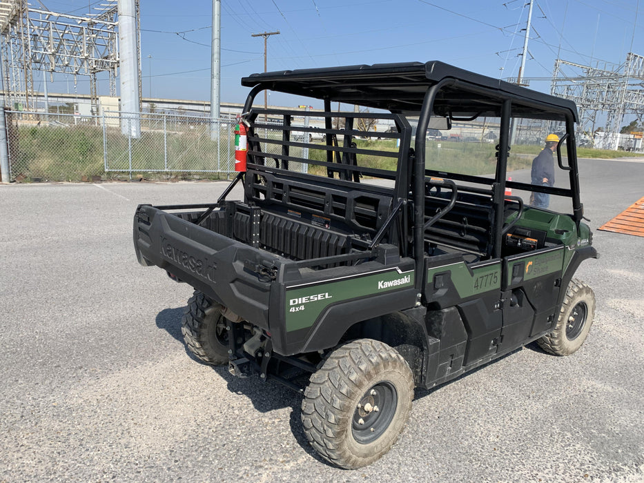 2019 Kawasaki Mule PRO-DXT Standard Options, Backup Alarm, Beacon, Plastic Hard Top, Poly Windshield, Horn Kit