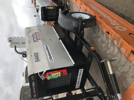 2019 Lincoln Electric Vantage 322 Welder Ready-Pak 3, Two wheel trailer, Fender and Light kit, Cable Rack