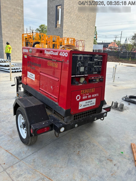 2024 Shindaiwa DGW400DML Kubota D902 Engine, 23 HP, Dual Op Welder, Wire, Arc, Droop Stick, Tig, and CC Stick Functionality, Simulphase, 3 Phase and 1 Phase Gen Output, Single Axle NB Trlr, Slr Trckl Chrg 12V 12W, Fire Ext, T3