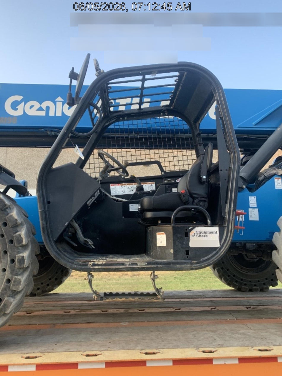 2018 Genie GTH-1056 Genie GTH-1056 w/ROPS, Work Lights, Solid Tires, RH Cab Mesh, Beacon, 60" Carriage and Forks