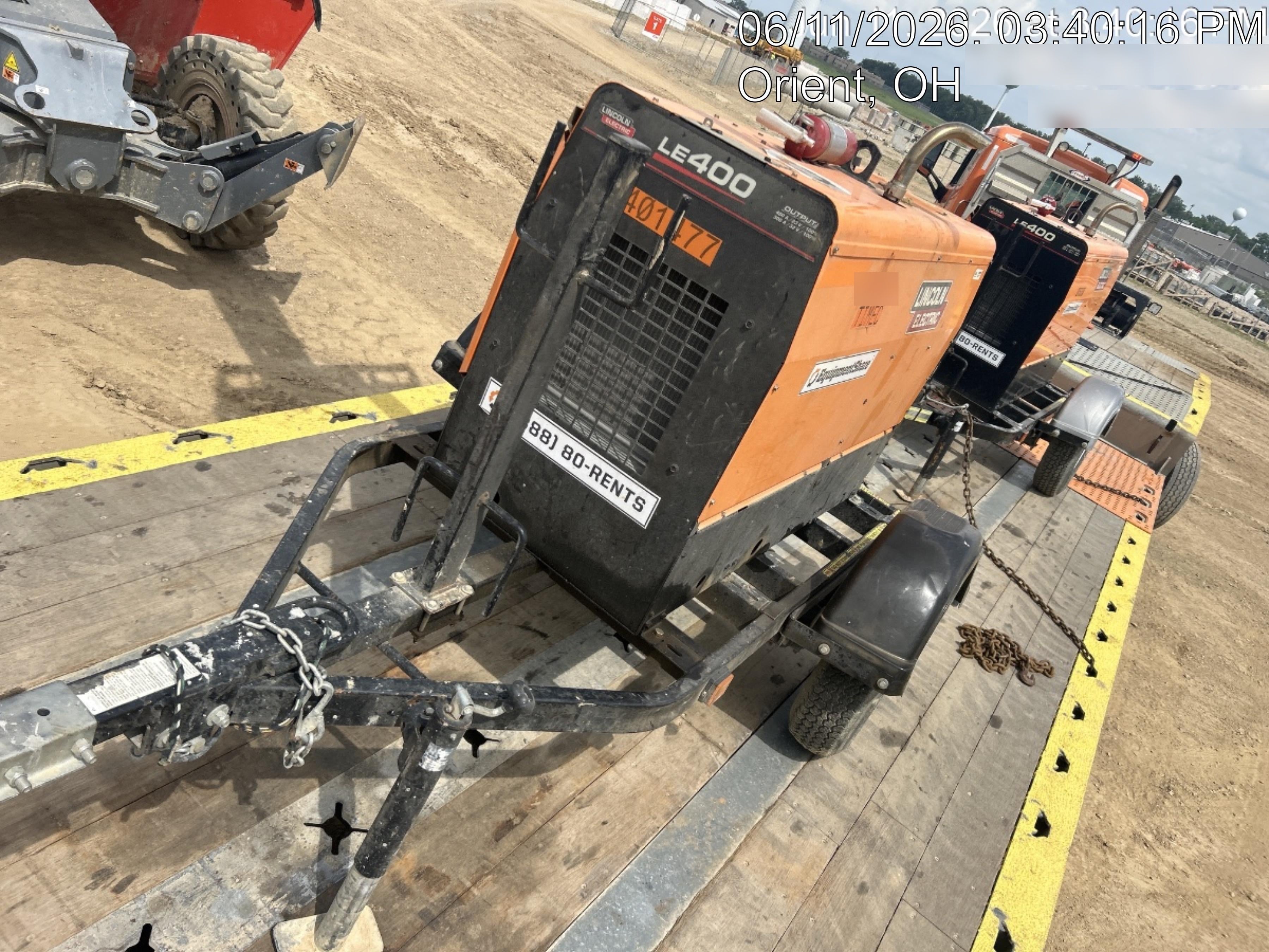 2024 Lincoln Electric LE400 Kubota V1505, Trlr, Cable Rack, Light Kit, ES Decals, T3