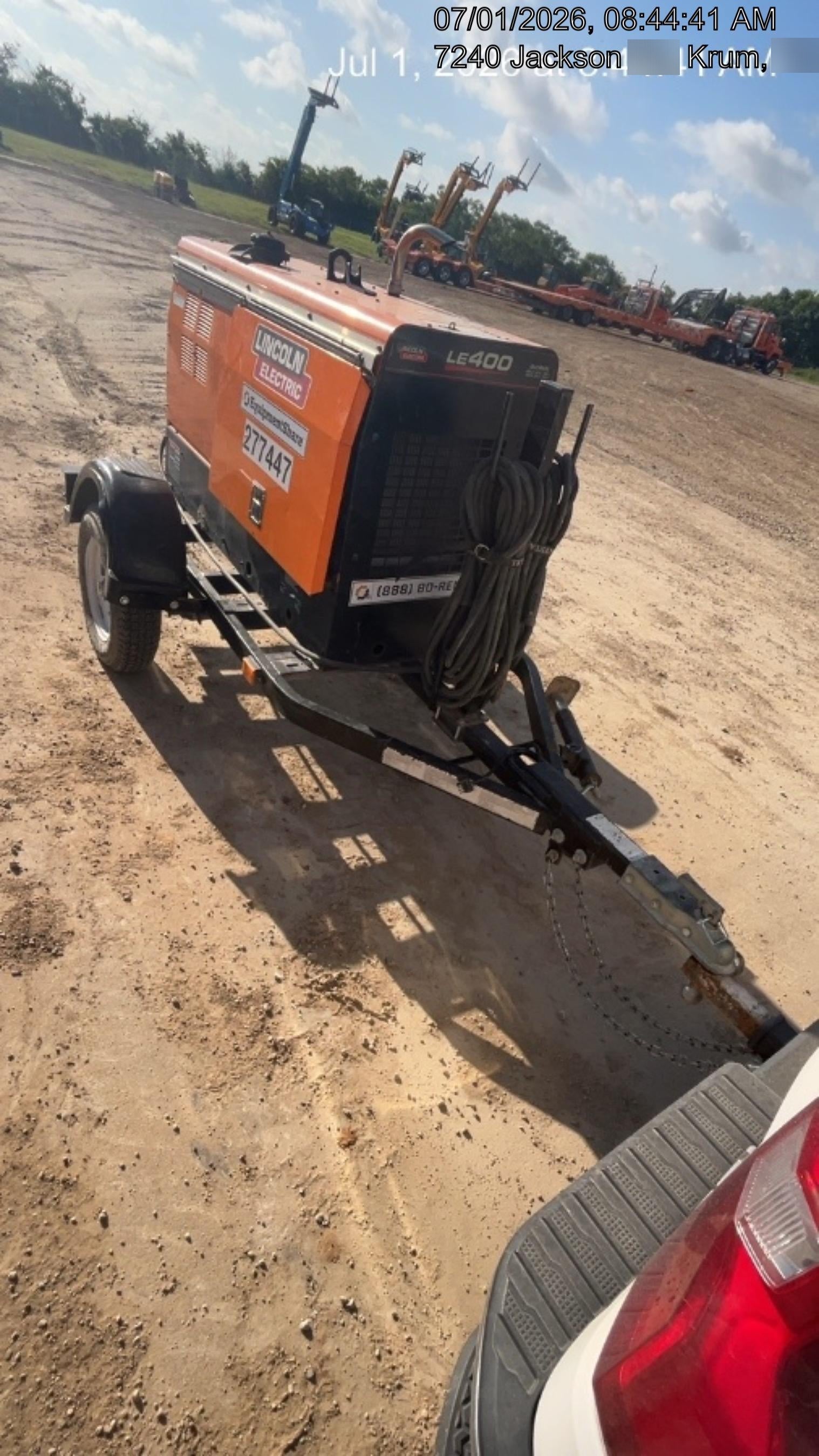 2022 Lincoln Electric LE400 Kubota V1505, Trlr, Cable Rack, Light Kit, ES Decals, T3